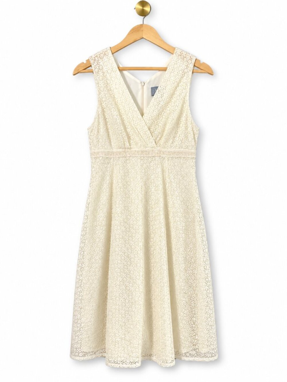 Vintage Rabbit Rabbit Ivory Lace Midi Dress Size 6 90s Cottagecore Bridal